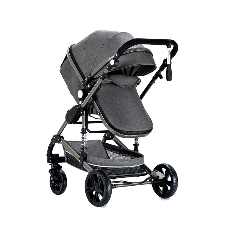 Sianldcone R739 Newborn Stroller - Grey, modern design, 3-in-1 Stroller