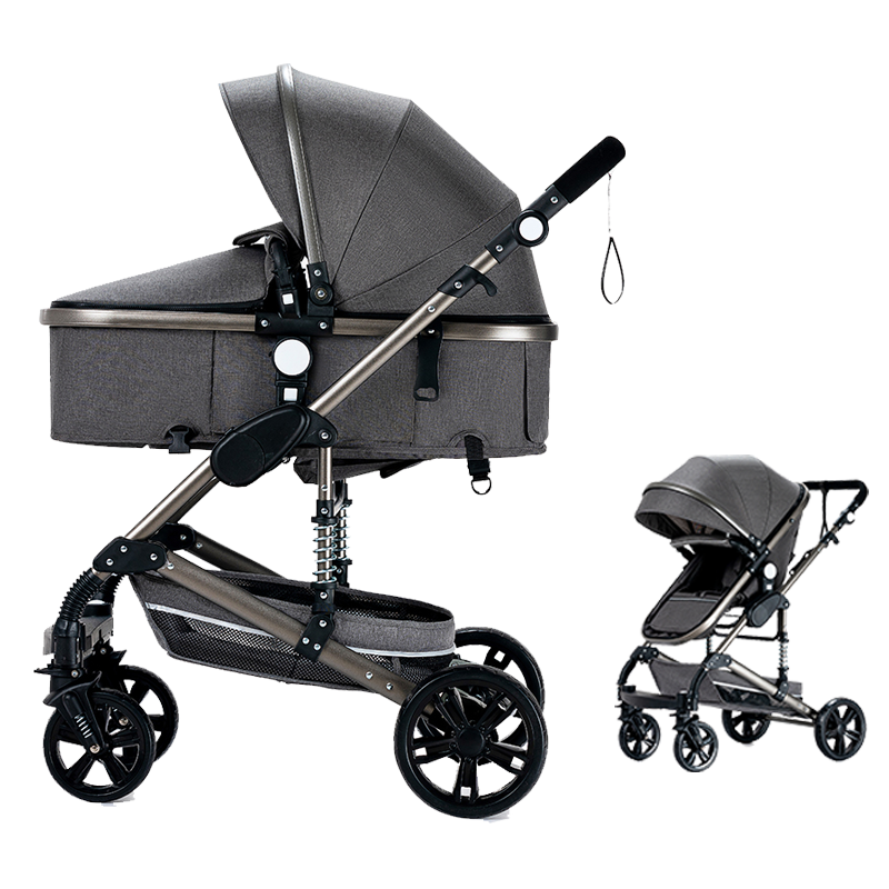 Sianldcone R739 Newborn Stroller - Grey