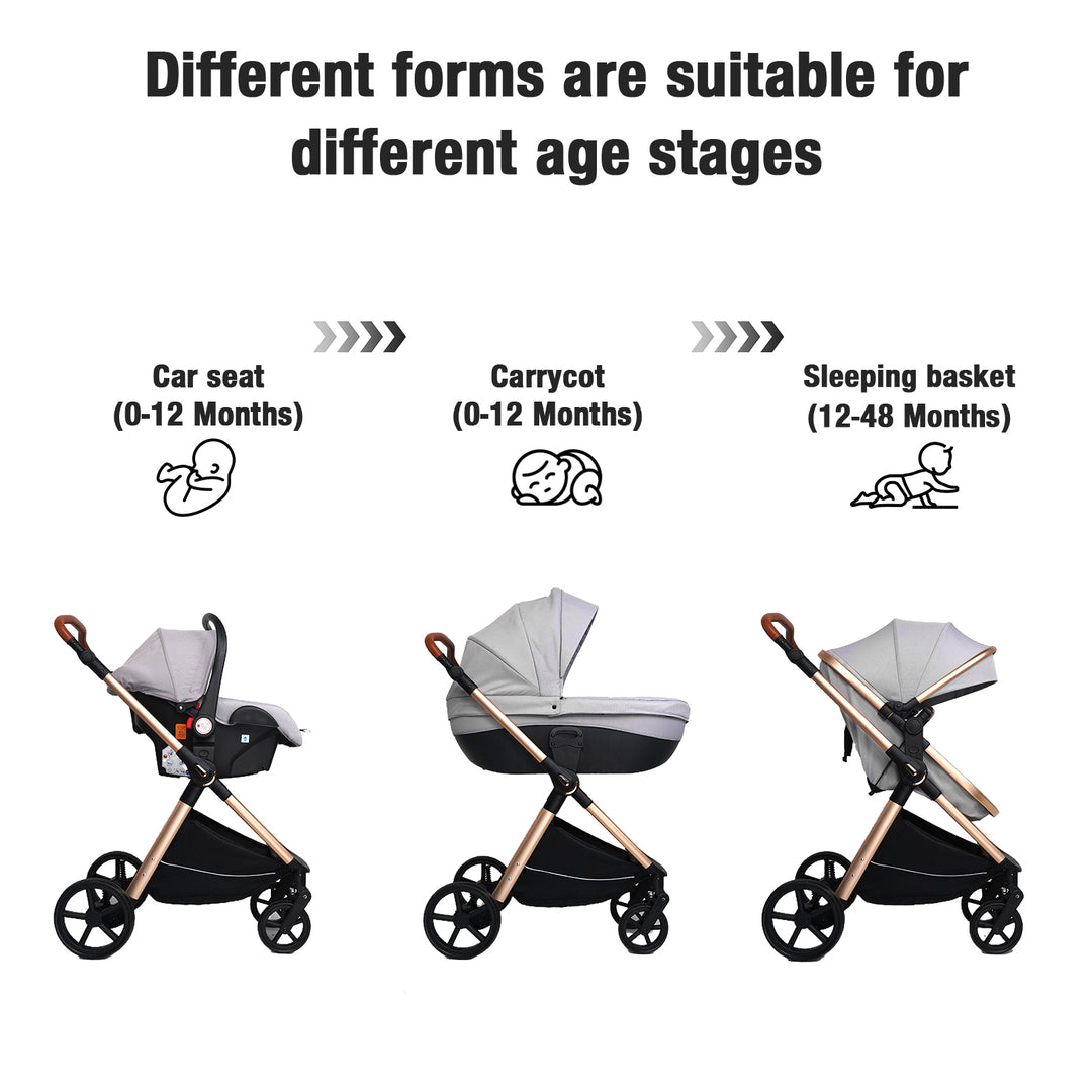 Carrycot 3-in-1 Baby Stroller