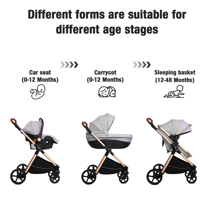 Carrycot 3-in-1 Baby Stroller