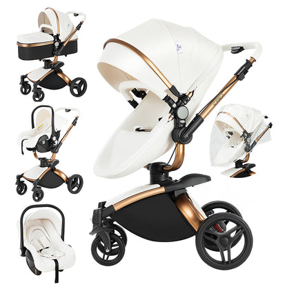 MagicZC® 3 in 1 Luxury Baby Strollers Travel Pram Multifunctional