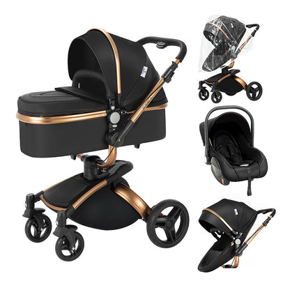 MagicZC® 3 in 1 Luxury Baby Strollers Travel Pram Multifunctional