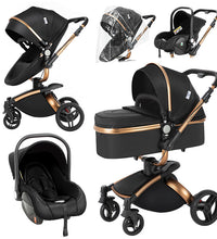 3 In 1 Baby Stroller with 360° Rotating