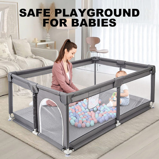 Large Baby Playpen Sturdy Safety Baby Play Yards