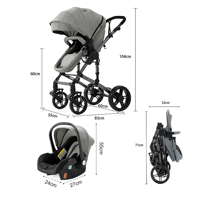 Baby Folding Strollers Baby Pram size