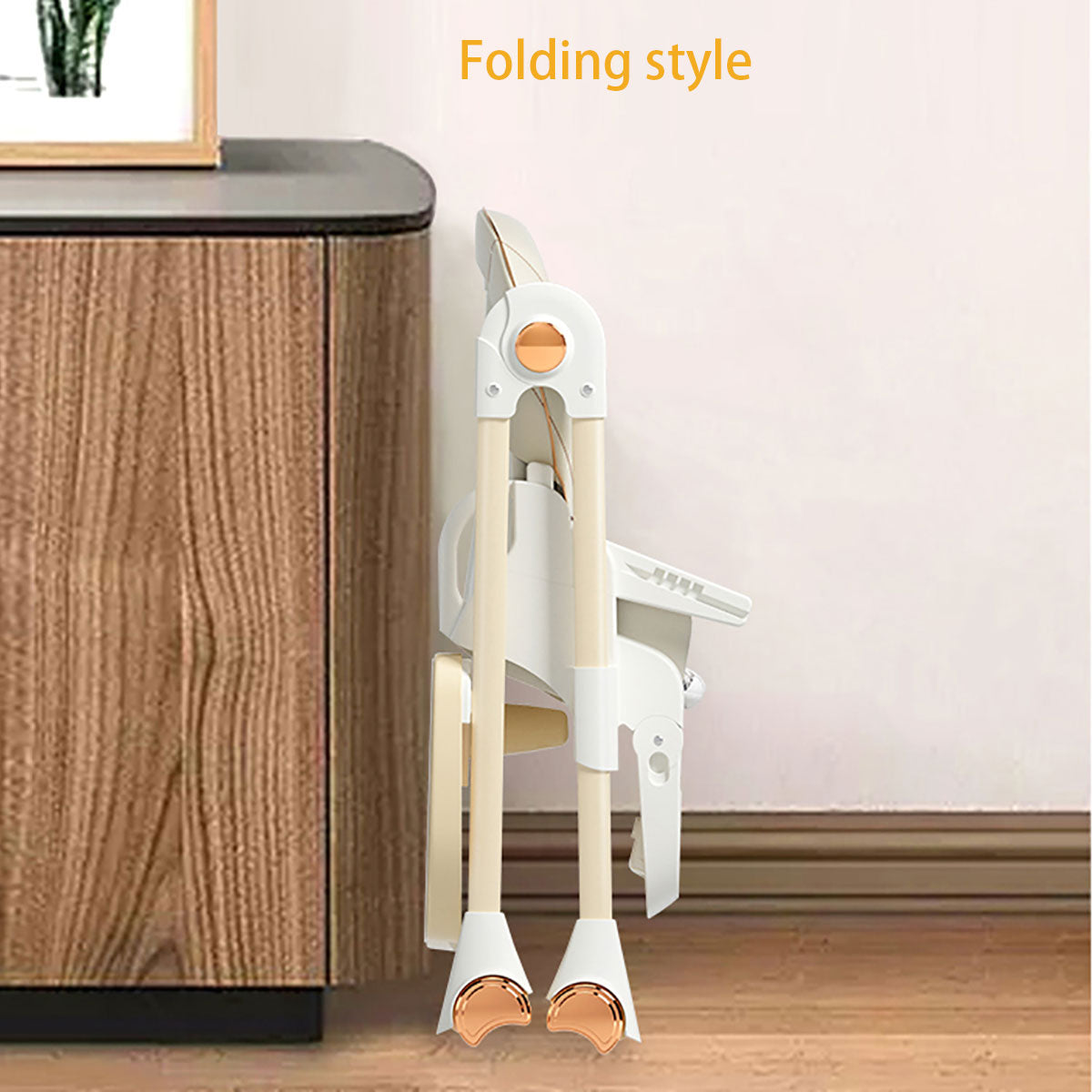 Portable Travel folding Infant High Chair support one key folding