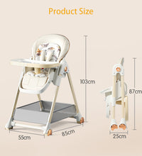 Portable Travel folding Infant High Chair size