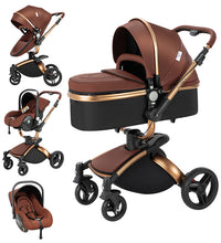 Luxury Baby Strollers Travel Pram Khaki