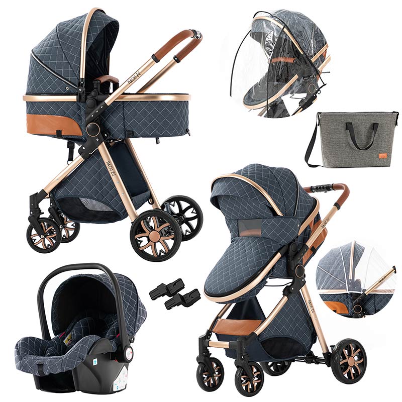 Baby Travel System Stroller with Car Seat Combo Blue Color