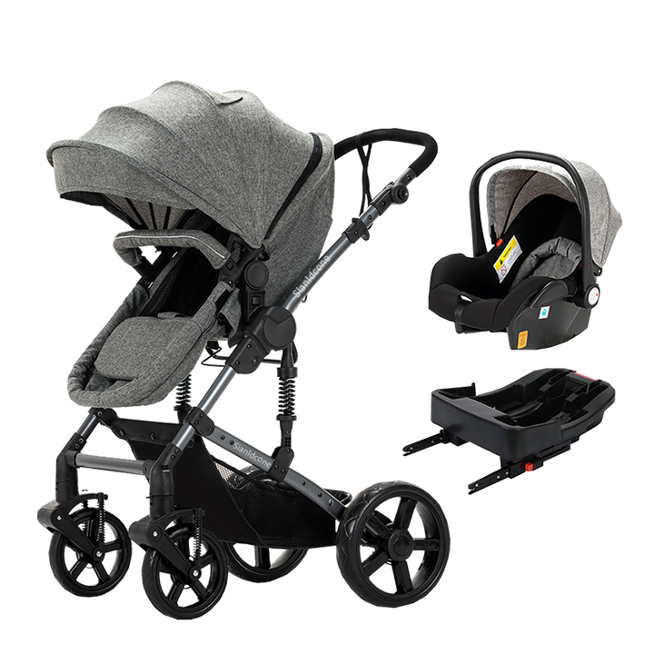 3 in 1 Newborn Stroller car Seat Combo