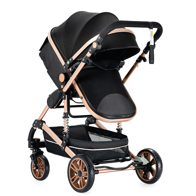 Travel System Kinderwagen und Babyschale mit höhenverstellbarem Wendesitz, Kinderwagenmodus