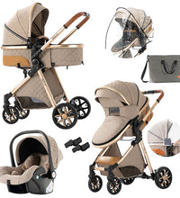 Baby Travel System Stroller with Car Seat Combo Khaki Color