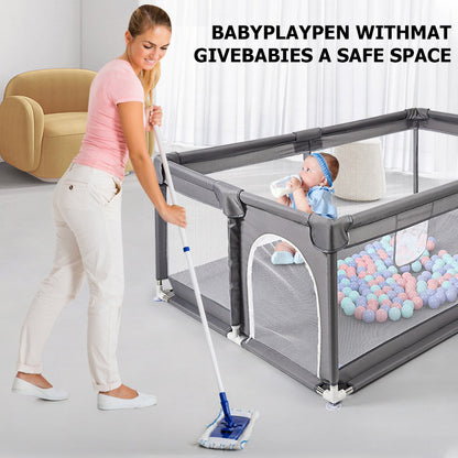 Large Baby Playpen Sturdy Safety Baby Play Yards