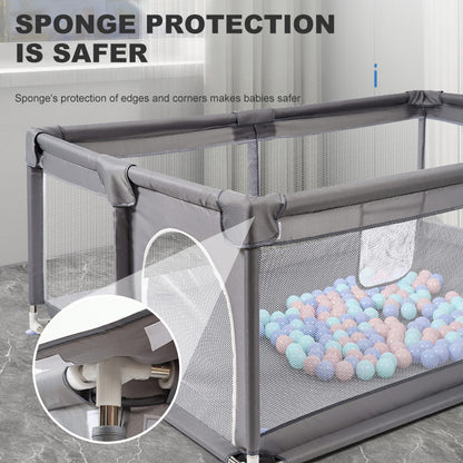 Large Baby Playpen Sturdy Safety Baby Play Yards