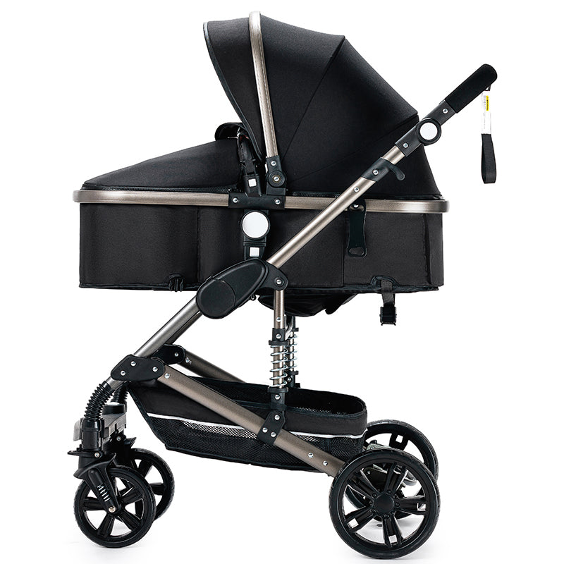 Travel System Kinderwagen und Babyschale mit höhenverstellbarem Wendesitz, Kinderwagenmodus