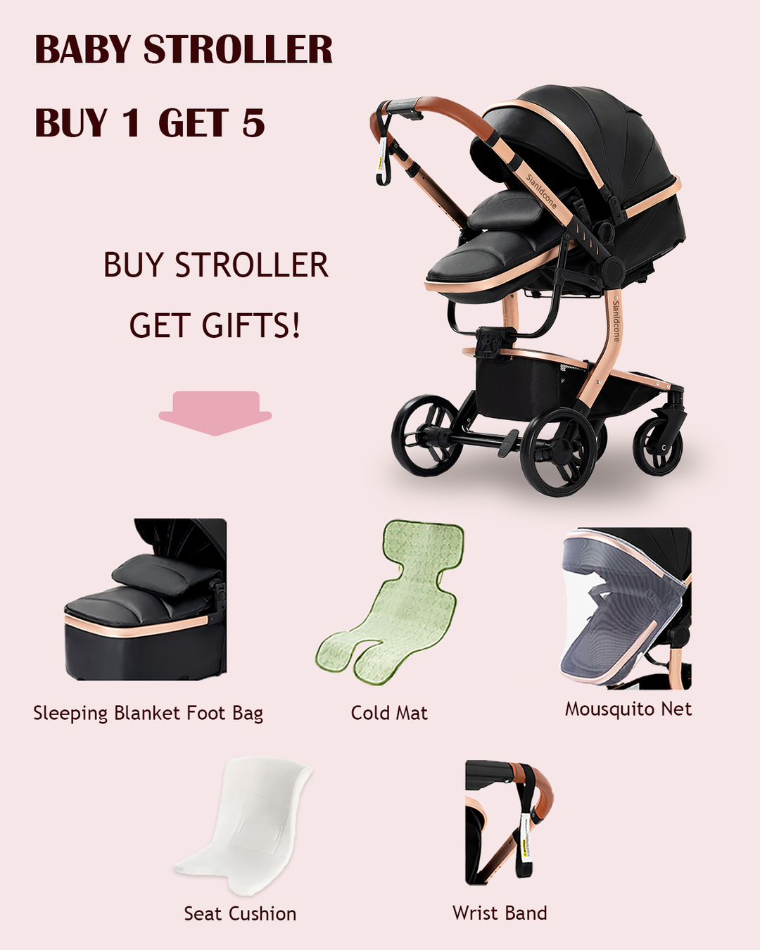 2 in 1 Toddler Stroller