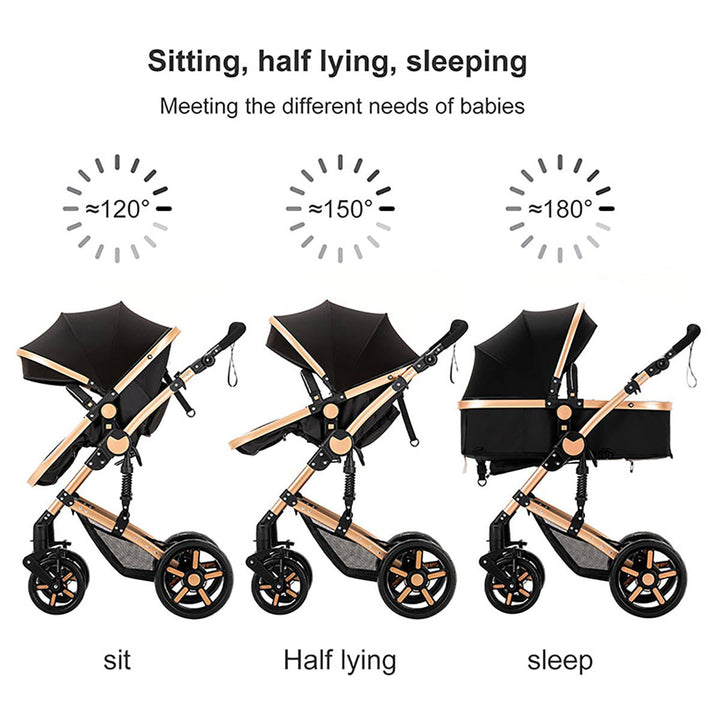 2 in 1 Newborn Baby Stroller