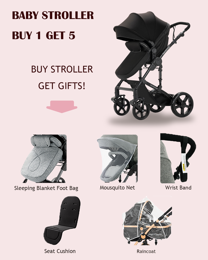 2 in 1 Newborn Baby Stroller