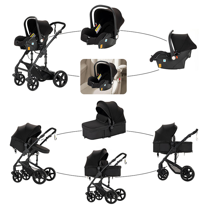 3 in 1 Newborn Stroller car Seat Combo