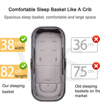  Convertible Baby Stroller with comfortable sleep basket