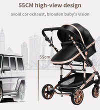 Travel System Baby Stroller with 55cm high-view design