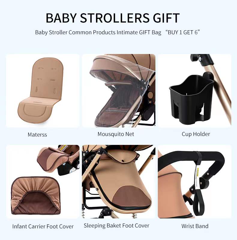 MagicZC® 3 in 1 Portable Travel Stroller Folding Prams