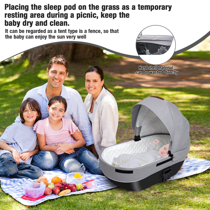 Carrycot 3-in-1 Baby Stroller with Bassinets