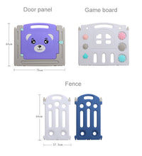 Foldable Baby Playpen Safety Play Yard With Fence and Playmat Indoor Outdoor Kids Play Pen