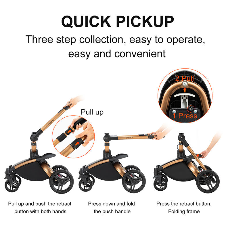 Baby Stroller is support quick pickup