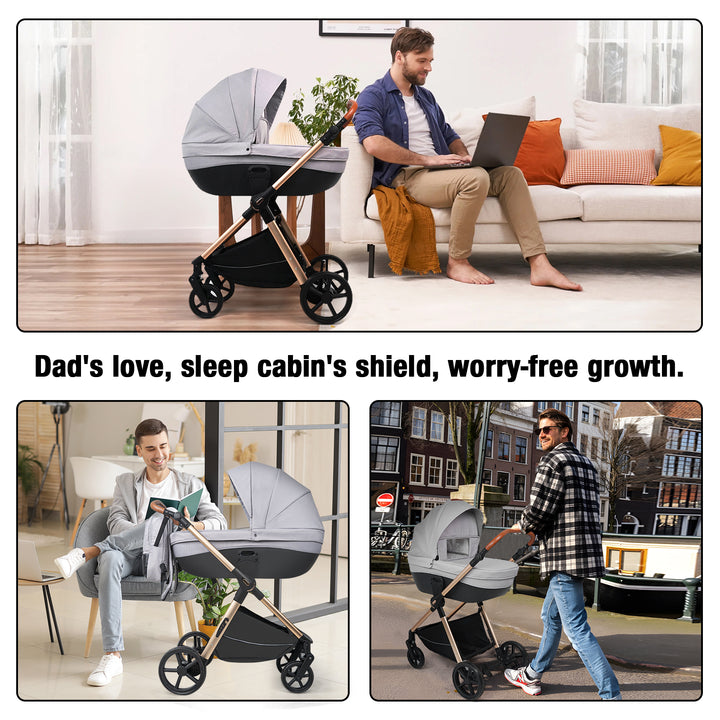 Carrycot 3-in-1 Baby Stroller