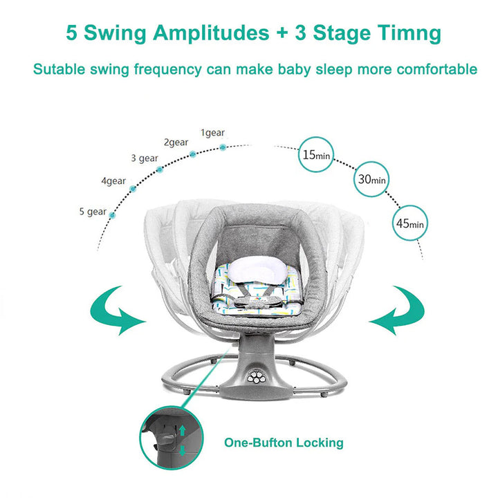 Electric Remote Control Baby Rocking Chair