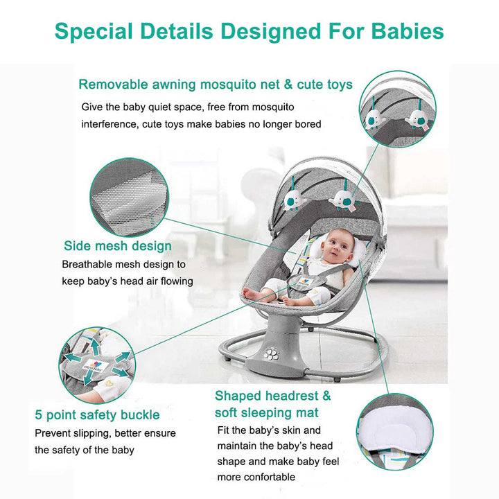 Electric Remote Control Baby Rocking Chair