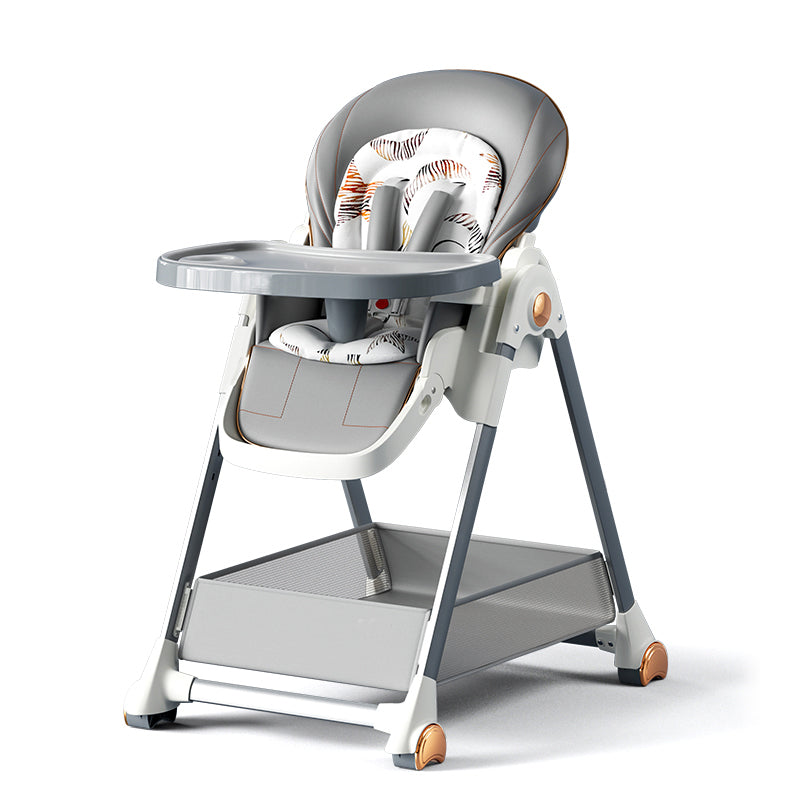 Portable Travel folding Infant High Chair Grey