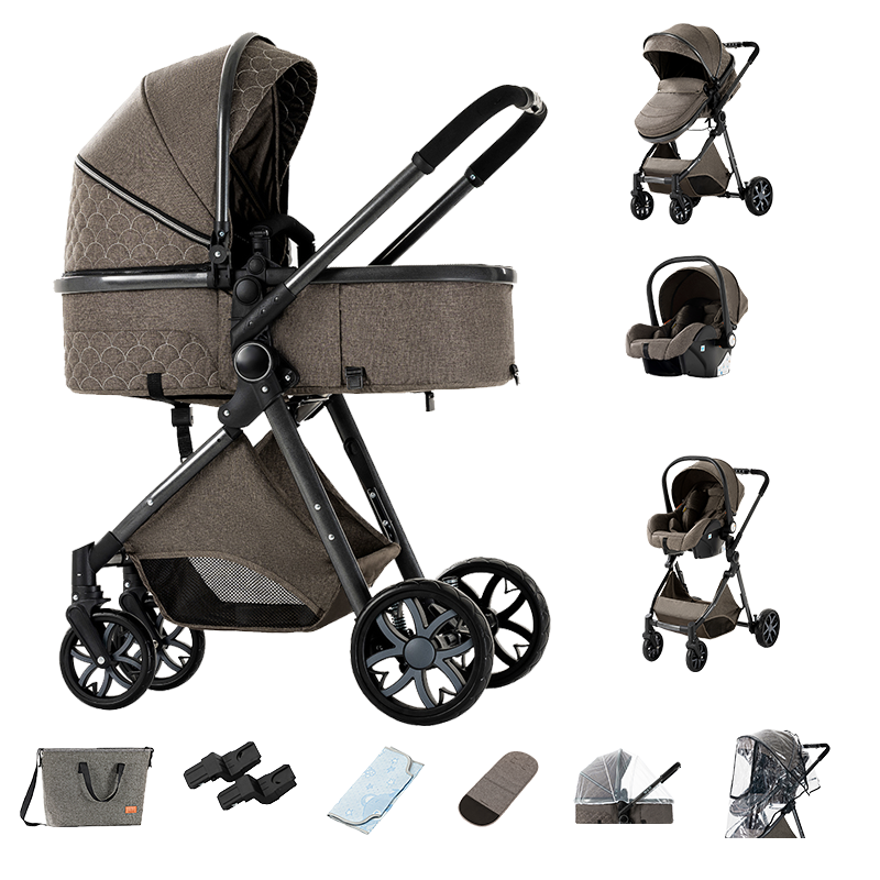 Newborn Stroller and Car Seat Chocolate