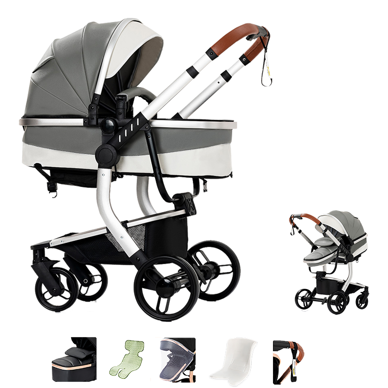 R518 Newborn Stroller Grey