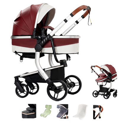 R518 Newborn Stroller Red