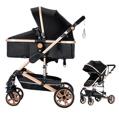 R739 Newborn Stroller Blackgold