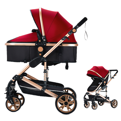 R739 Newborn Stroller Red