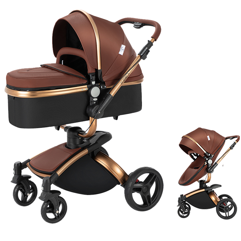 R906 Newborn Stroller Orange