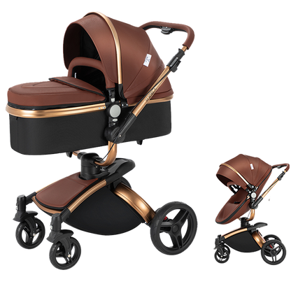 R906 Newborn Stroller Orange