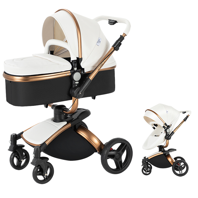 R906 Newborn Stroller White