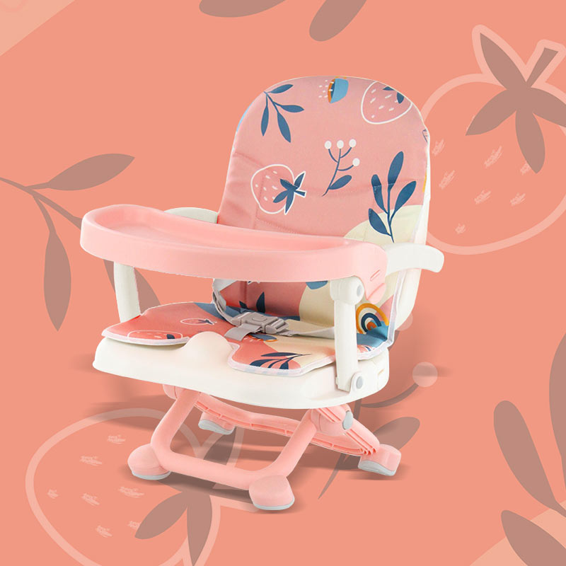 Baby Dining Chair Mini Portable Children's Dining Chair Compact Fold Travel Booster Seat