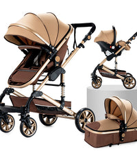 Travel System Baby Stroller and Infant Car Seat Khaki