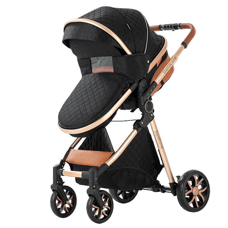 Sianldcone Adjustable Canopy Stroller-black