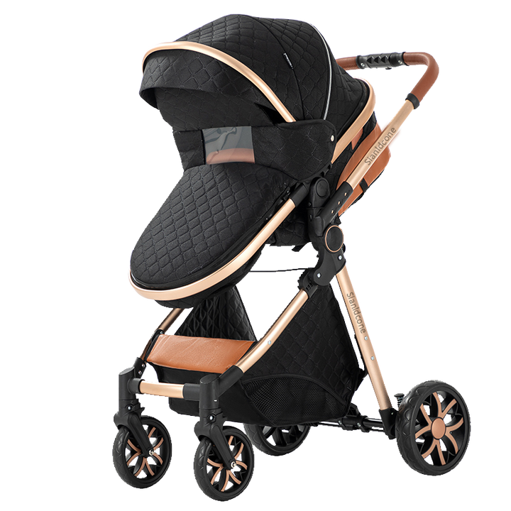 Sianldcone Adjustable Canopy Stroller-black