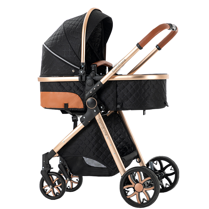 Sianldcone Adjustable Canopy Stroller-black