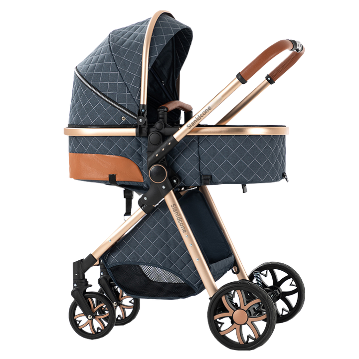 Sianldcone Adjustable Canopy Stroller-blue
