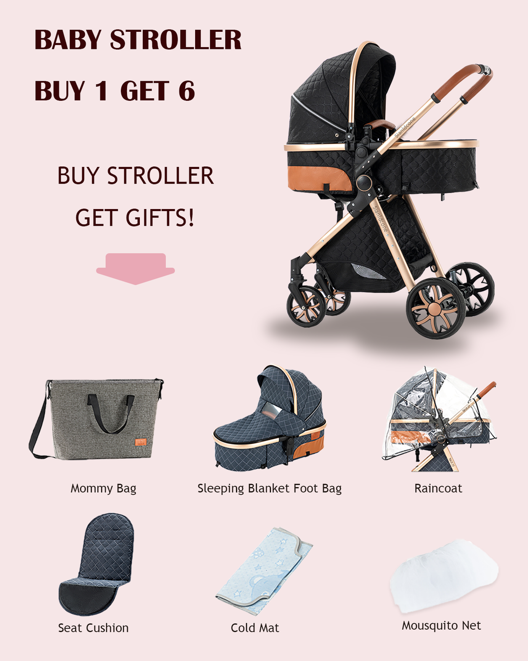 3 in 1 Adjustable Baby Strollers – Magic ZC 3 in 1 Adjustable Baby Strollers – Magic ZC