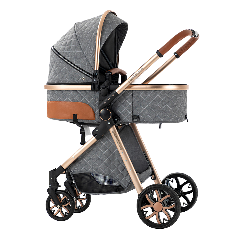 Sianldcone Adjustable Canopy Stroller-grey