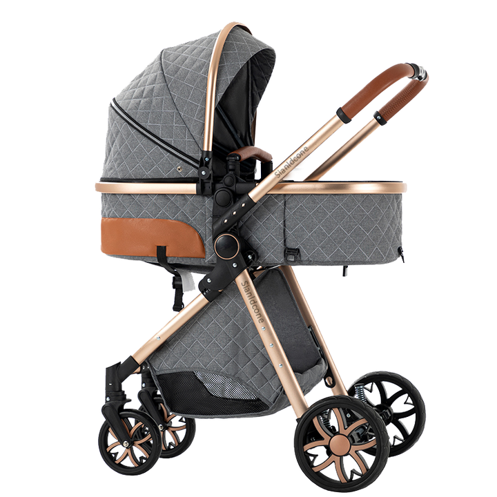 Sianldcone Adjustable Canopy Stroller-grey